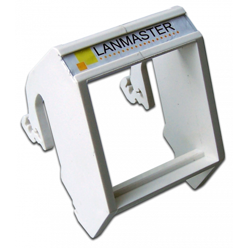 Рамка на DIN-рейку для установки вставок и электромодулей 45х45, белая